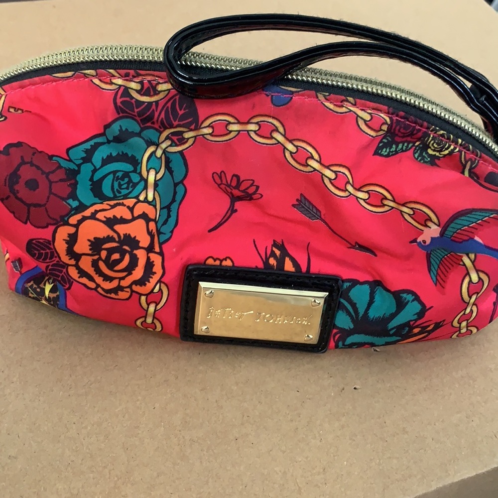 Pre loved Betsey Johnson Makeup Bag